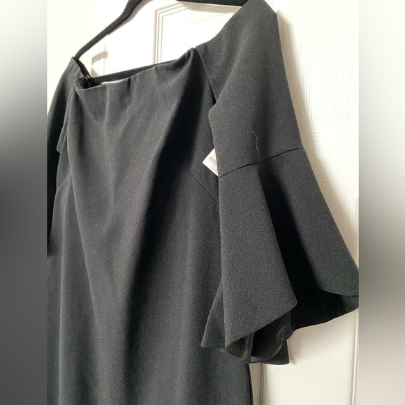 Nordstrom Chelsea28 Off the shoulder Black Dress. Sz14. NWT - Picture 7 of 13